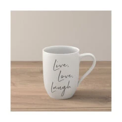 Villeroy & Boch Statement Mug - Live Laugh Love