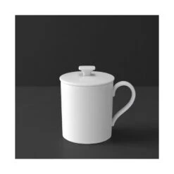 Villeroy & Boch MetroChic Blanc Gifts Mug With Lid