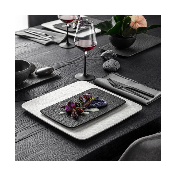 Villeroy & Boch Manufacture Rock Small Rectangular Serving Plate 3 Villeroy & Boch Manufacture Rock Small Rectangular Serving Plate - Image 3
