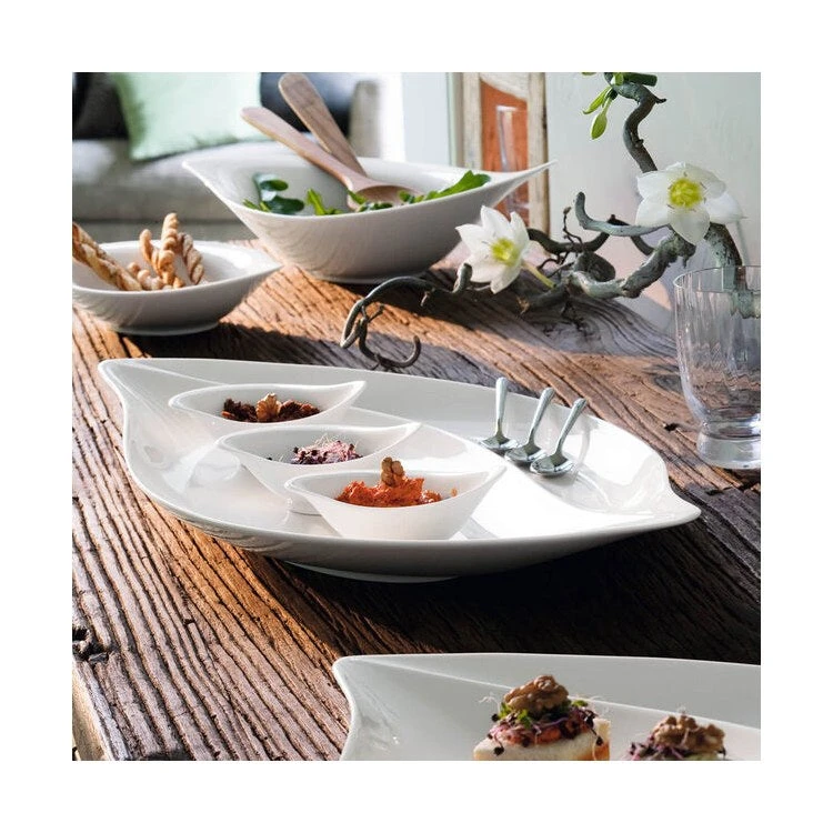 Villeroy & Boch New Cottage Special Serve Salad Divided Serving Plate 4 Villeroy & Boch New Cottage Special Serve Salad Divided Serving Plate - Image 4