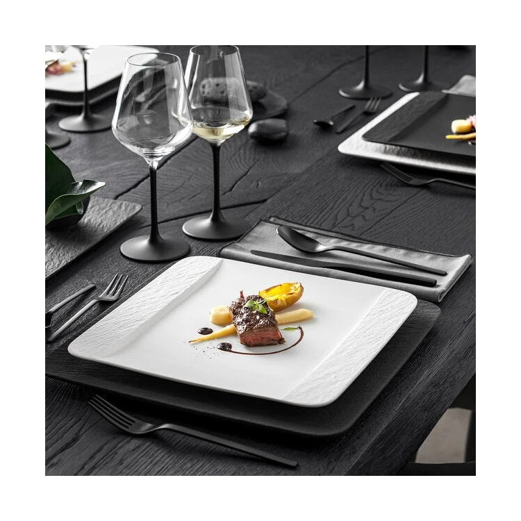 Villeroy & Boch Manufacture Rock Blanc Dinner Plate Square 4 Villeroy & Boch Manufacture Rock Blanc Dinner Plate Square - Image 4