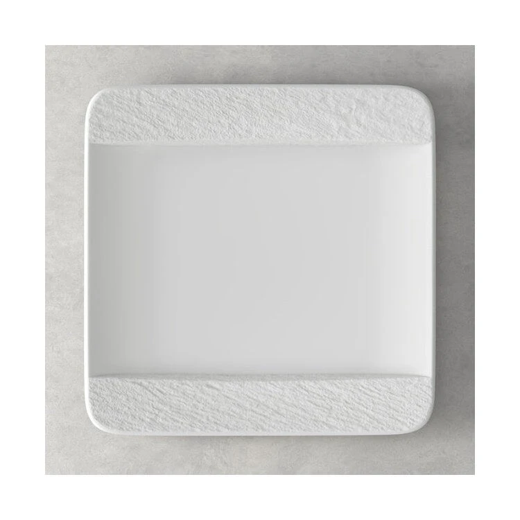 Villeroy & Boch Manufacture Rock Blanc Dinner Plate Square 1 Villeroy & Boch Manufacture Rock Blanc Dinner Plate Square