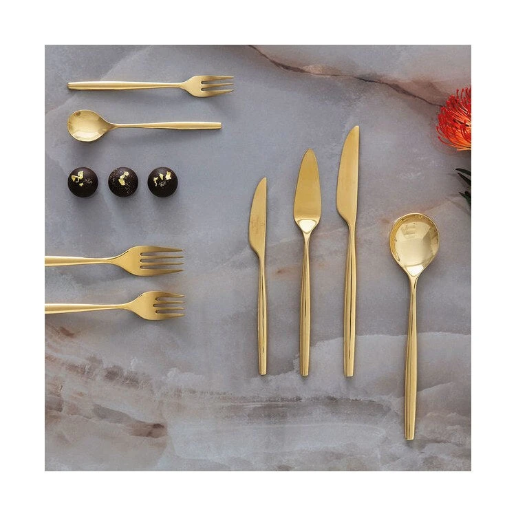 Villeroy & Boch MetroChic D'Or Five-Piece Flatware Place Setting 2 Villeroy & Boch MetroChic D'Or Five-Piece Flatware Place Setting - Image 2