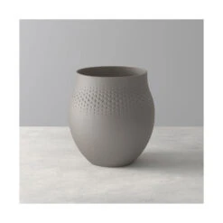 Villeroy & Boch Manufacture Collier Taupe Large Perle Vase