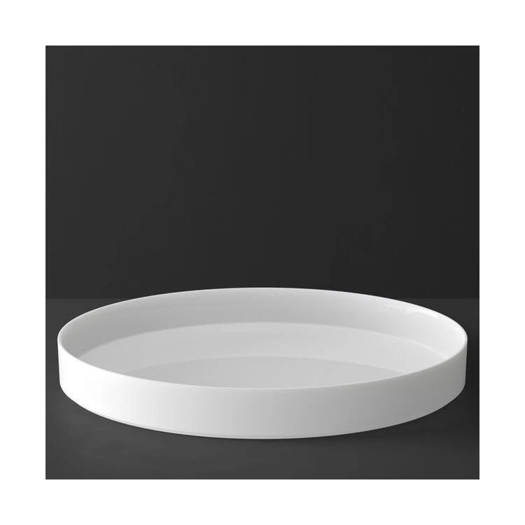 Villeroy & Boch MetroChic Blanc Gifts Decorative Tray Round 1 Villeroy & Boch MetroChic Blanc Gifts Decorative Tray Round
