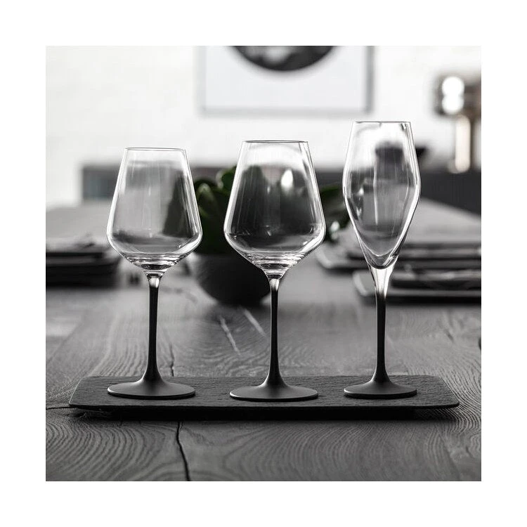 Villeroy & Boch Manufacture Rock Stems Red Wine Glasses Set Of 4 2 Villeroy & Boch Manufacture Rock Stems Red Wine Glasses Set Of 4 - Image 2