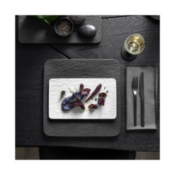Villeroy & Boch Manufacture Rock Blanc Small Rectangular Serving Plate 5 Villeroy & Boch Manufacture Rock Blanc Small Rectangular Serving Plate -Villeroy - Boch Store 1129453 2