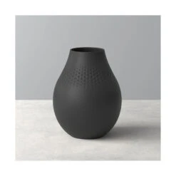 Villeroy & Boch Manufacture Collier Noir Tall Perle Vase