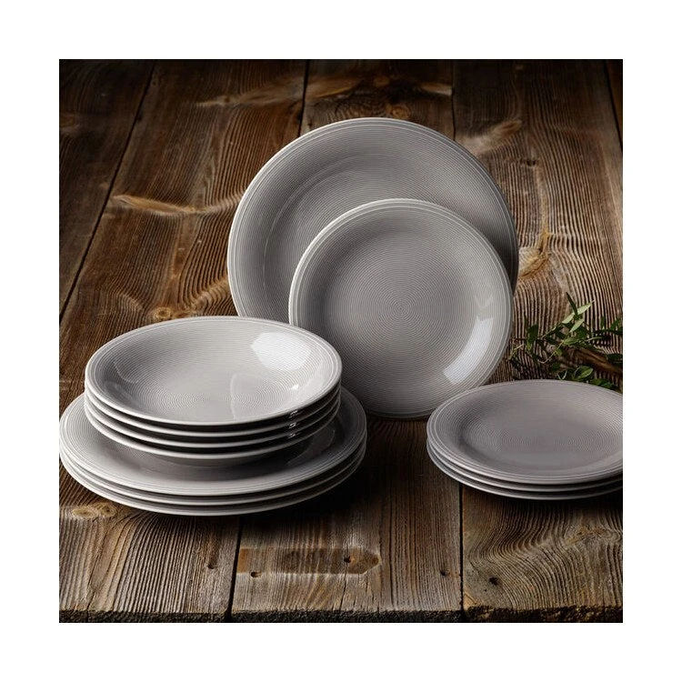 Villeroy & Boch Color Loop Stone Twelve-Piece Dinnerware Starter Set 2 Villeroy & Boch Color Loop Stone Twelve-Piece Dinnerware Starter Set - Image 2