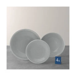 Villeroy & Boch Color Loop Stone Twelve-Piece Dinnerware Starter Set