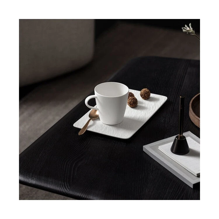 Villeroy & Boch Manufacture Rock Blanc Large Rectangular Serving Plate 3 Villeroy & Boch Manufacture Rock Blanc Large Rectangular Serving Plate - Image 3