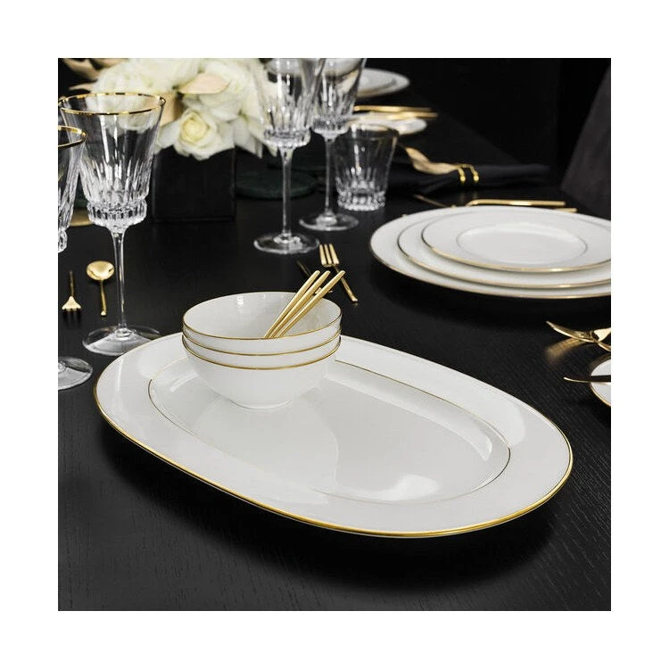 Villeroy & Boch Anmut Gold Oval Platter 2 Villeroy & Boch Anmut Gold Oval Platter - Image 2