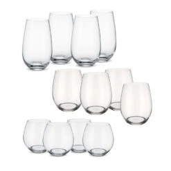 Villeroy & Boch Entree 12-Piece Stemless Glass Set