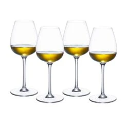Villeroy & Boch Purismo Fresh And Light White Wine Glasses Set Of 4