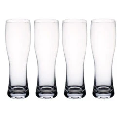 Villeroy & Boch Purismo Beer Wheat Beer Pilsner Glasses Set Of 4