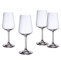 Villeroy & Boch Ovid White Wine Glasses Set Of 4